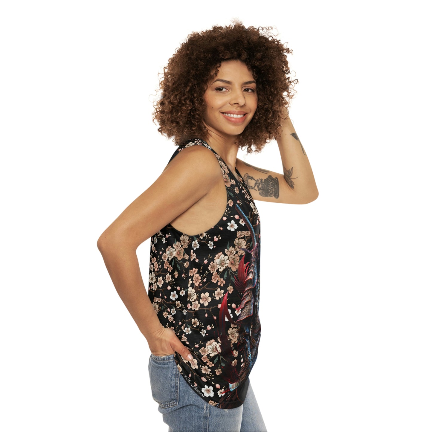 Mystic Samurai Cherry Blossom Tank Top #2