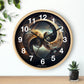 Geometric Wall Clock #8 w/ numbers