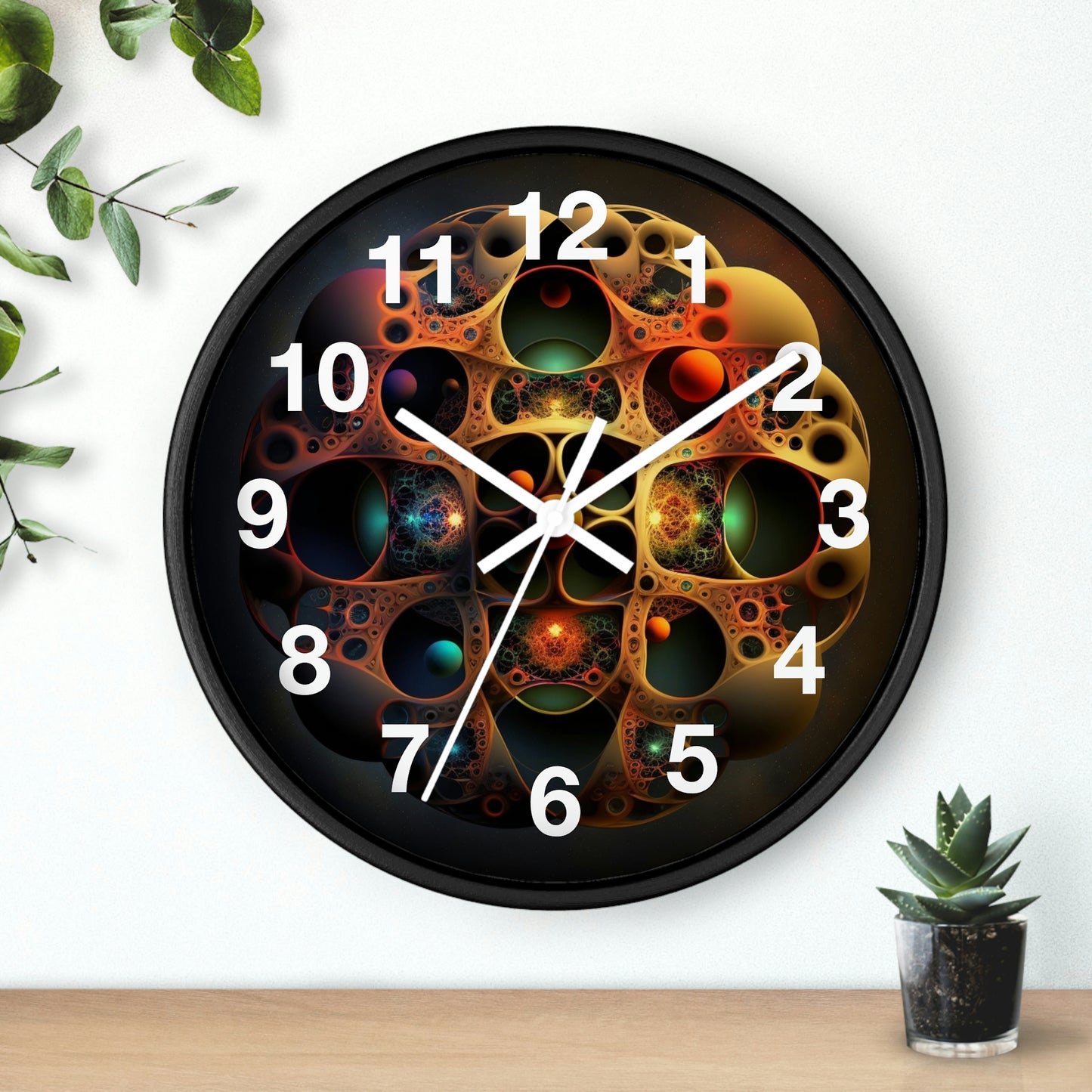 Copy of Geometric Wall Clock #4 w/ lines