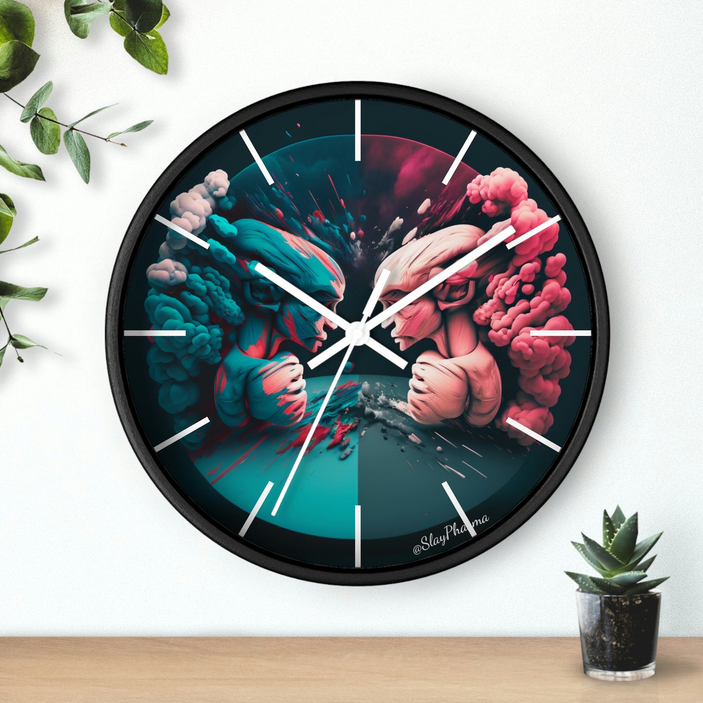 Duality Wall Clock #2 w/ lines