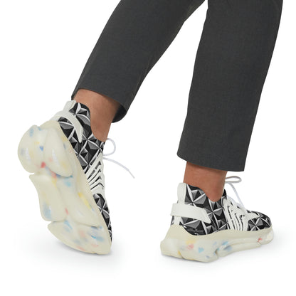 Diamond plate Sneakers Mens Mesh Shoes