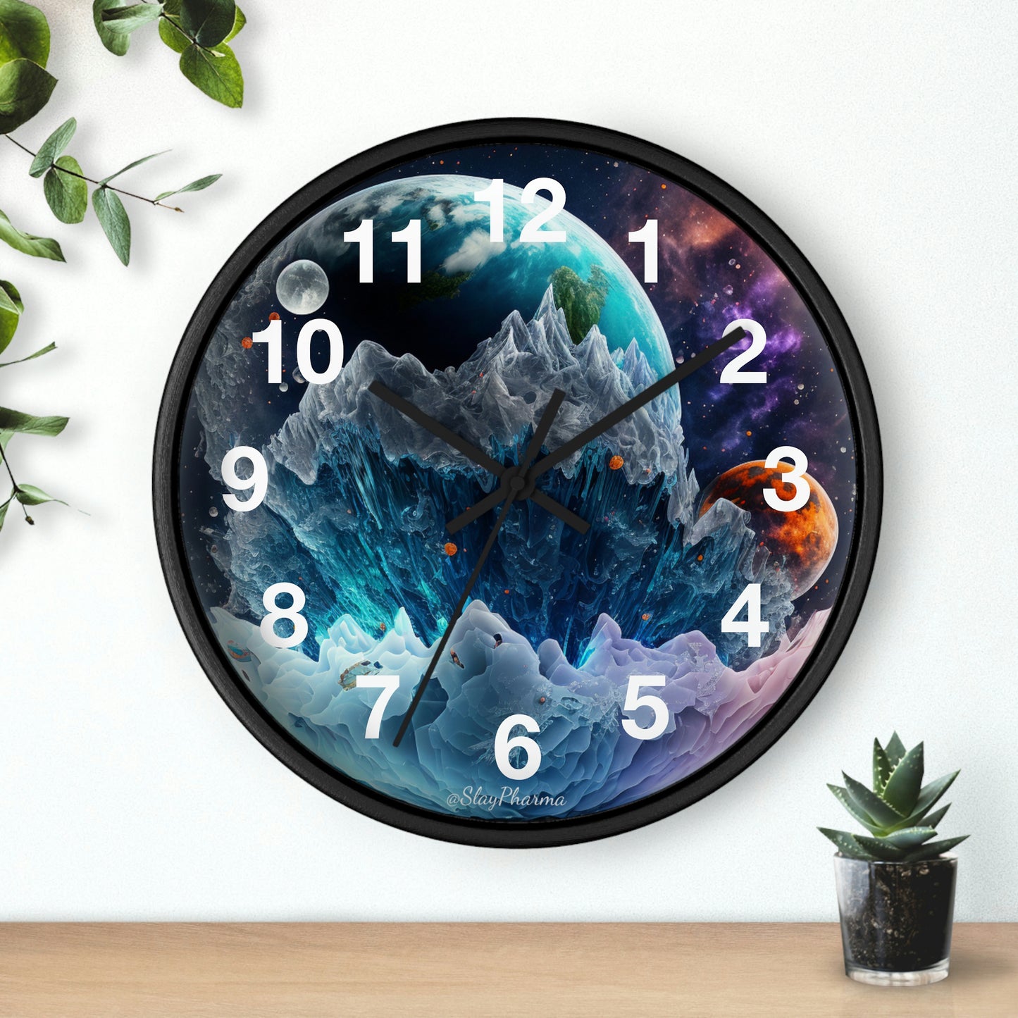 Other Worlds Wall Clock #1 w/ numbers