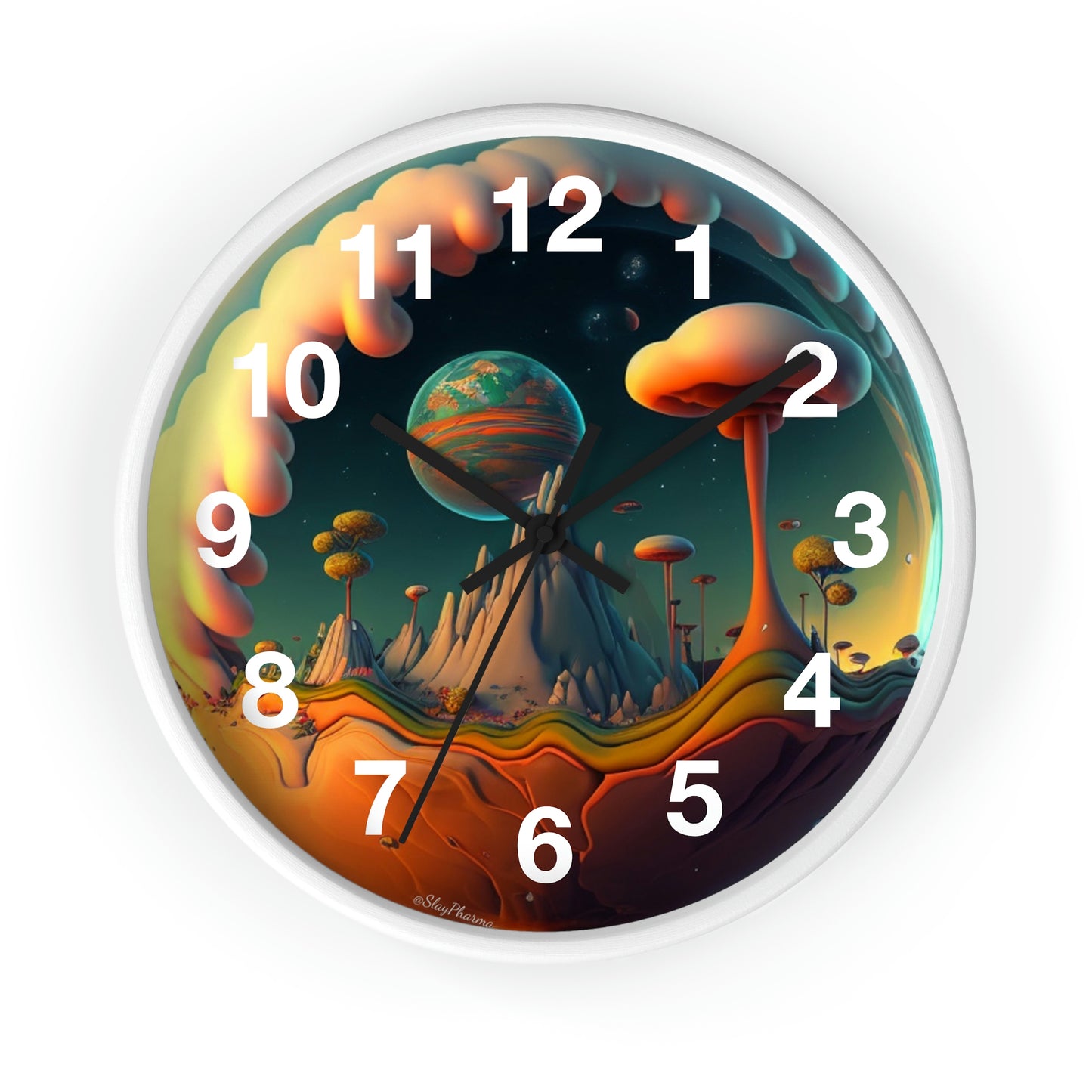 Other Worlds Wall Clock #4 w/ numbers