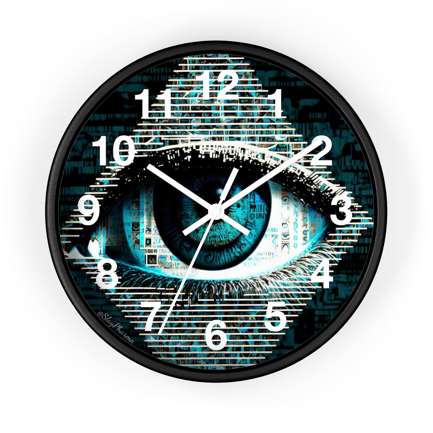 All Seeing Eye Wall Clock #2 w/ numbers