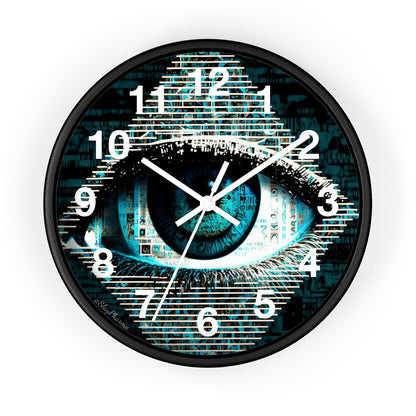 All Seeing Eye Wall Clock #2 w/ numbers