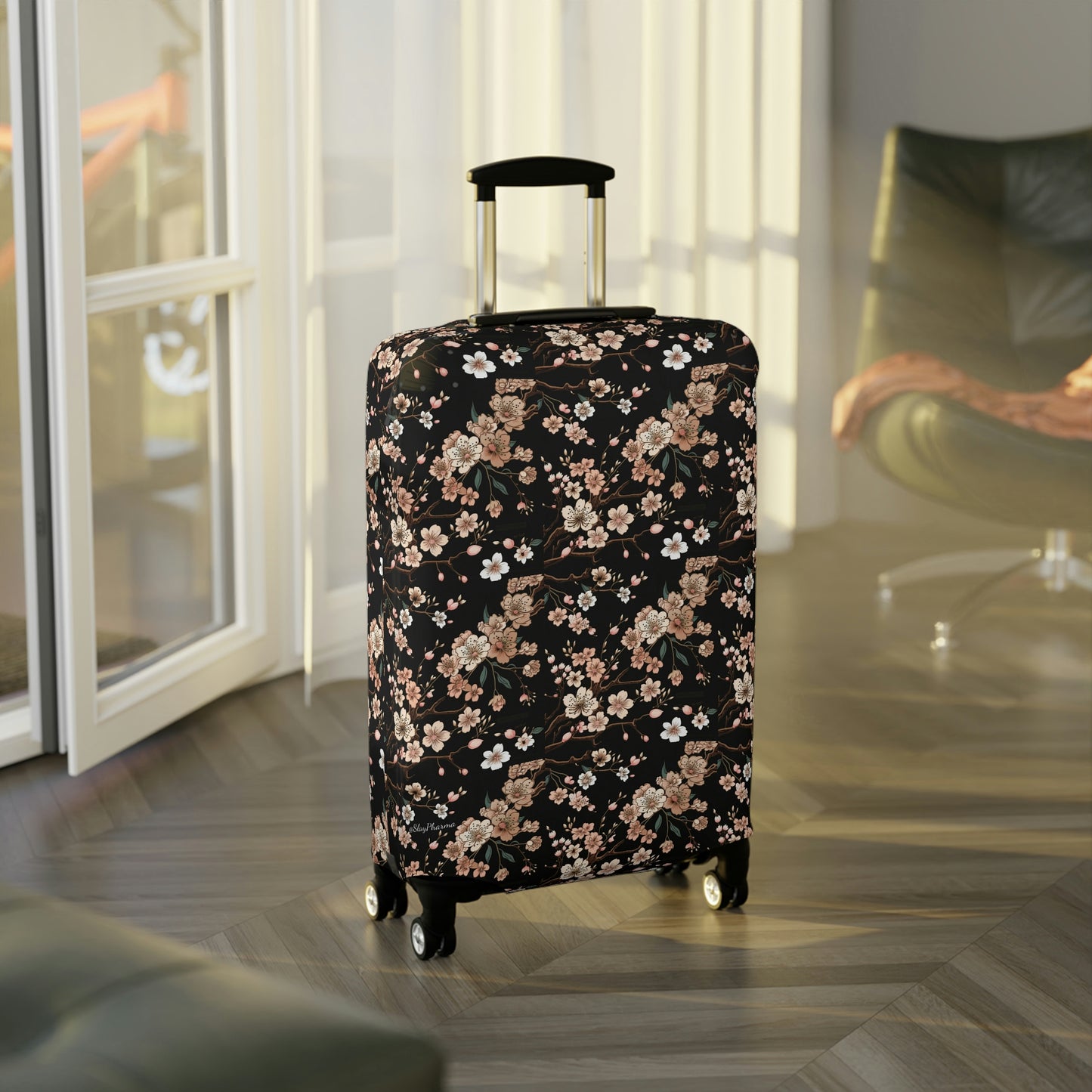 Cherry Blossom Luggage Cover