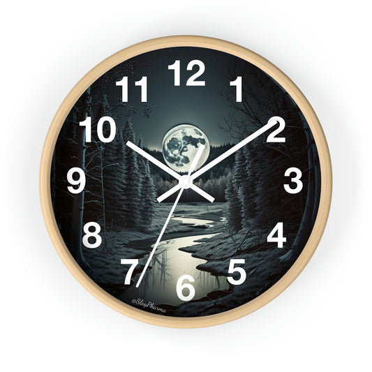 Moonrise Wall Clock #1 w/ numbers