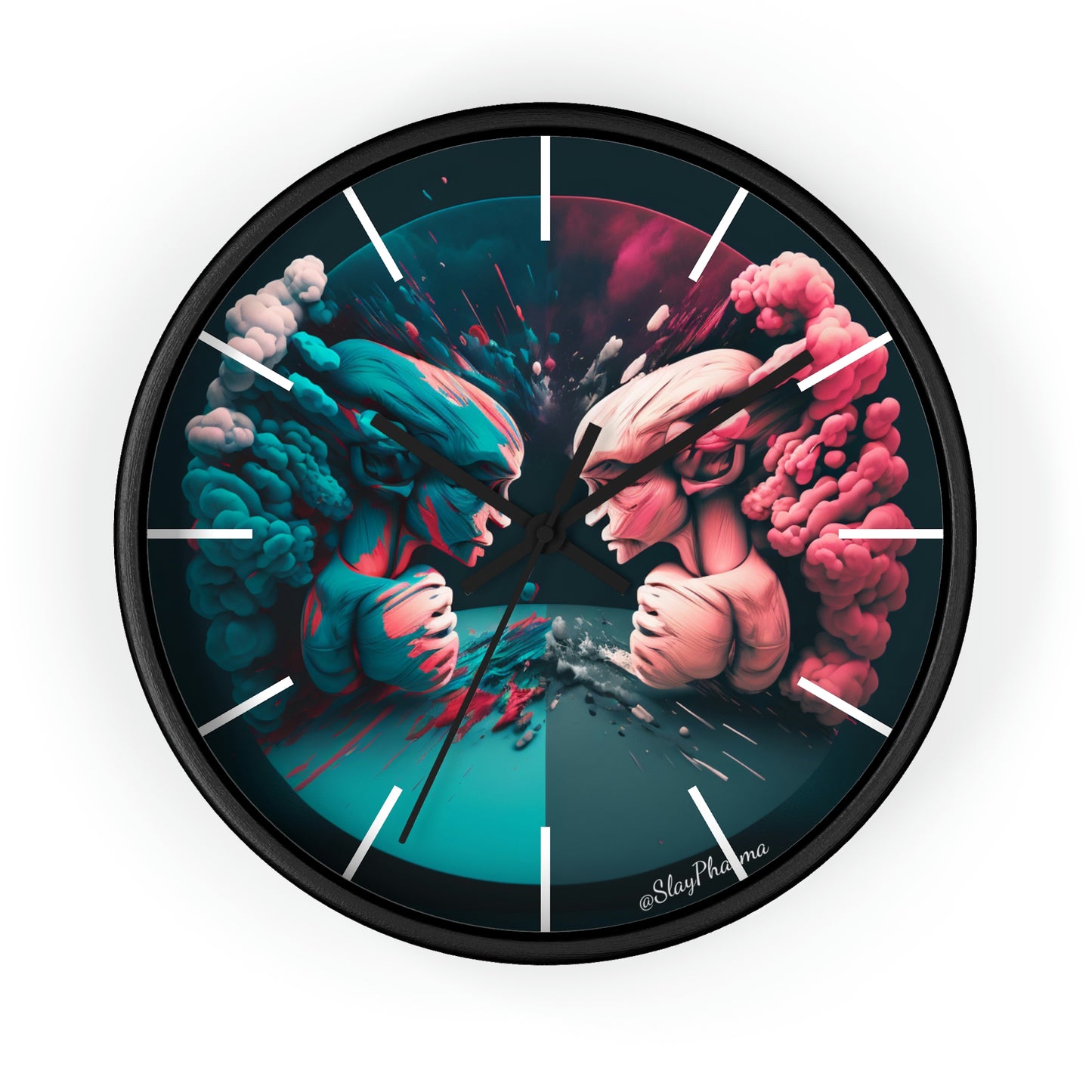 Duality Wall Clock #2 w/ lines