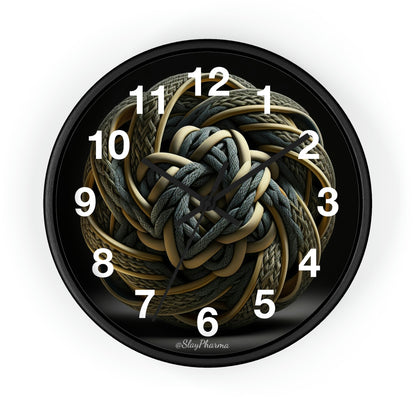 Geometric Wall Clock #10 w/ numbers