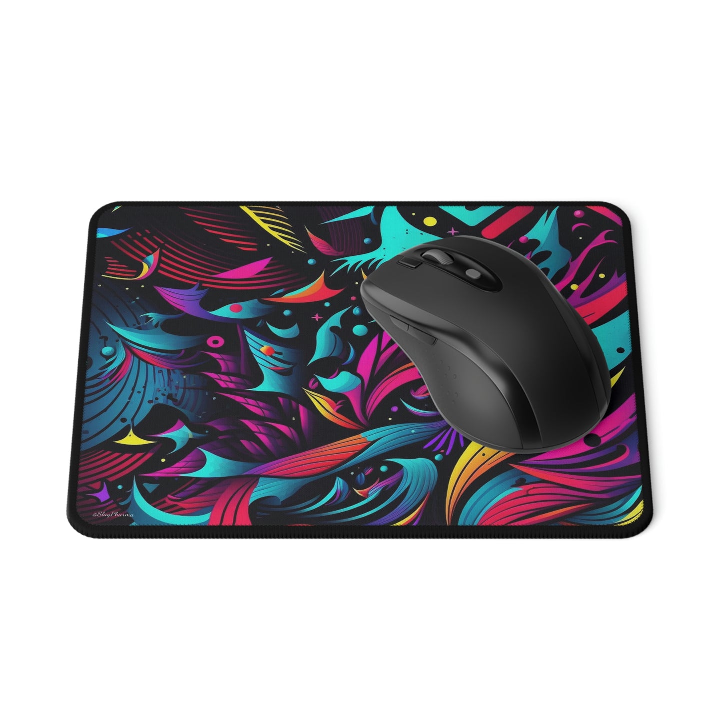 Trippy Waves Pattern Mouse Pad