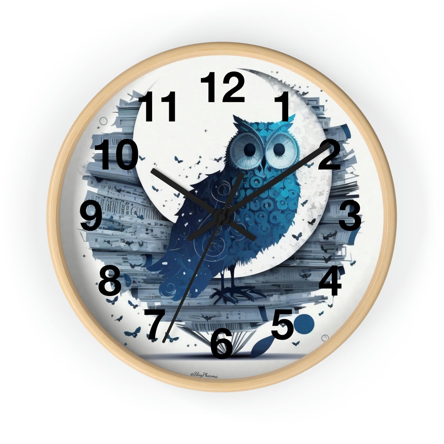 Copy of Wise Owl Wall Clock w/ numbers