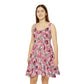 Floral Pattern Women's Skater Dress #14