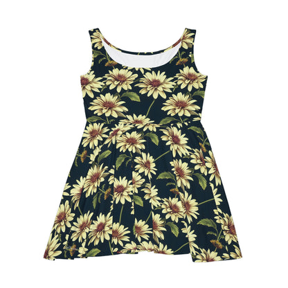 Floral Pattern Women's Skater Dress #26