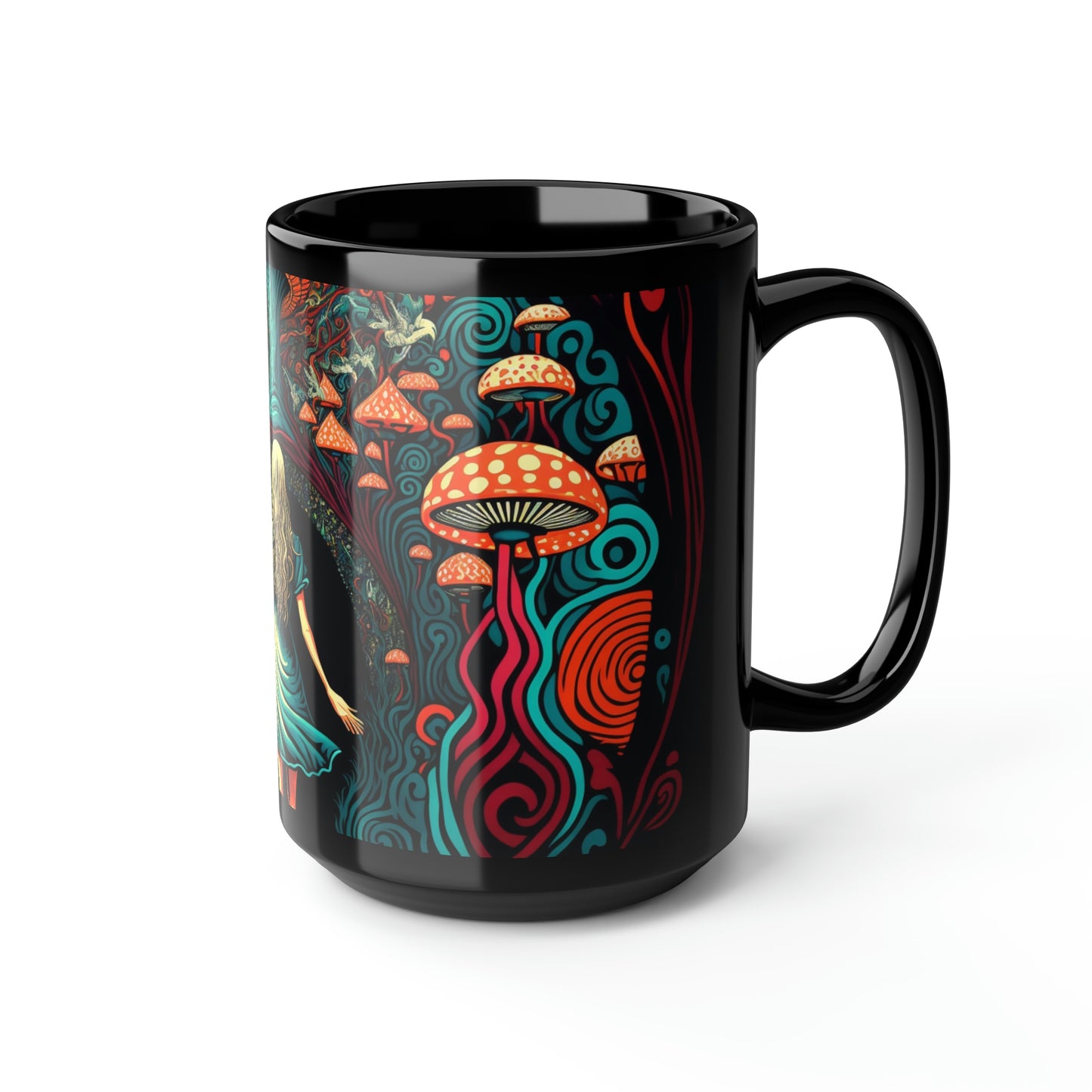 Alice Magic Mushroom Mug, 15oz