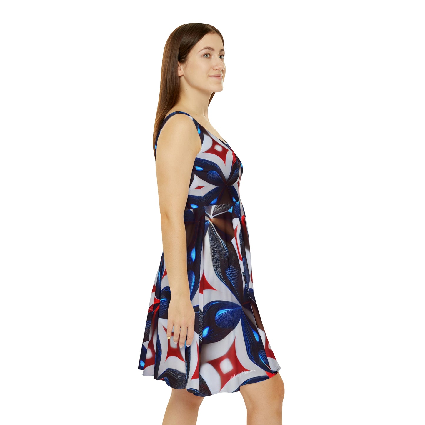 Patriotic Diamonds Rave Skater Dress