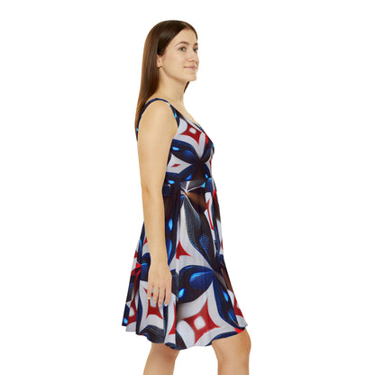 Patriotic Diamonds Rave Skater Dress