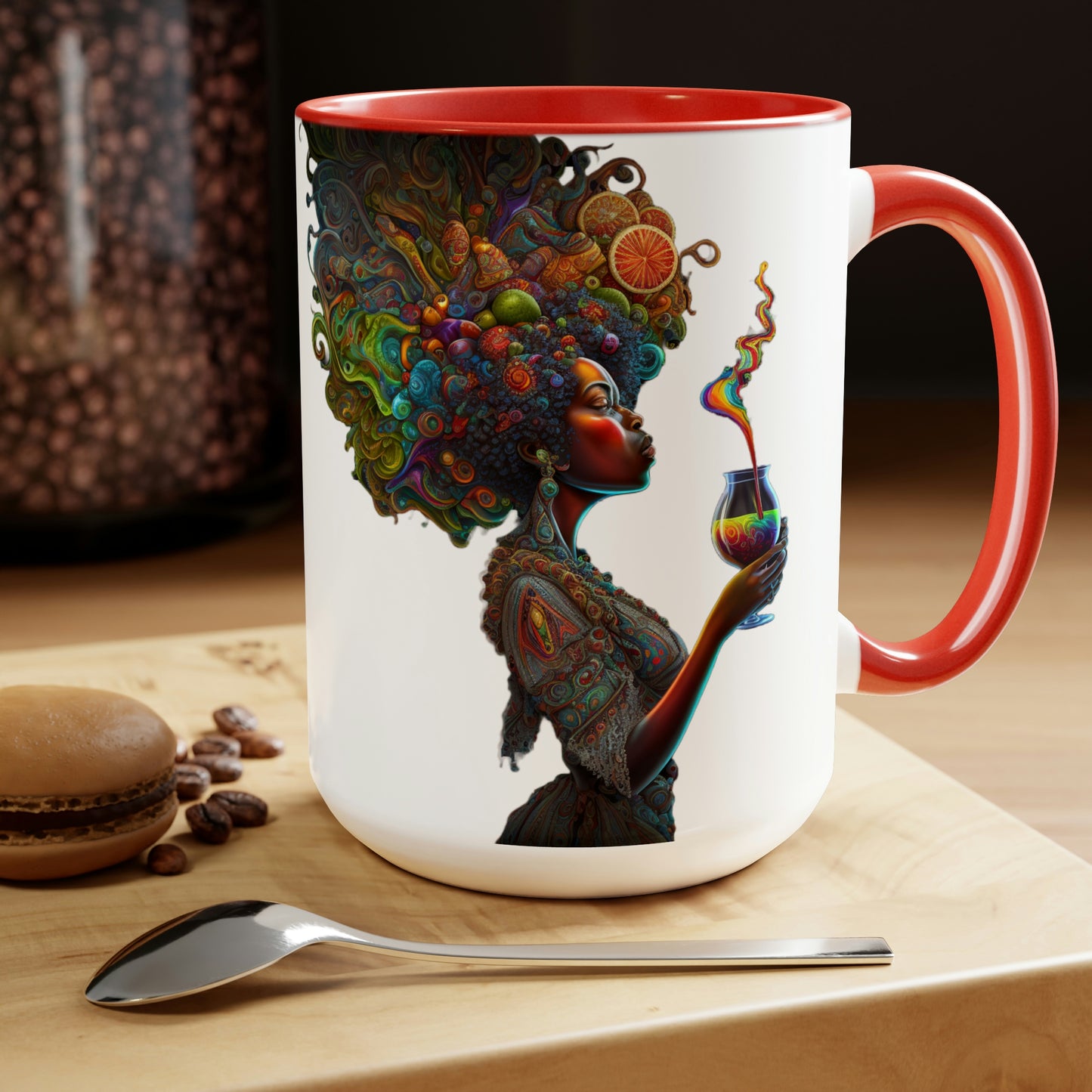 Morning Ritual Goddess Coffee Mug, 15oz