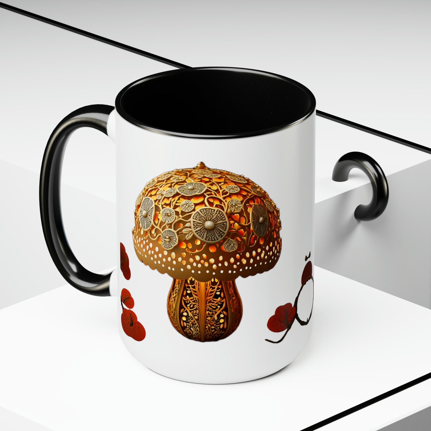 Fancy Mushroom Coffee Mug, 15oz