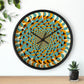 Optical Illusion Wall Clock w/ lines