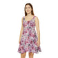 Floral Pattern Women's Skater Dress #15