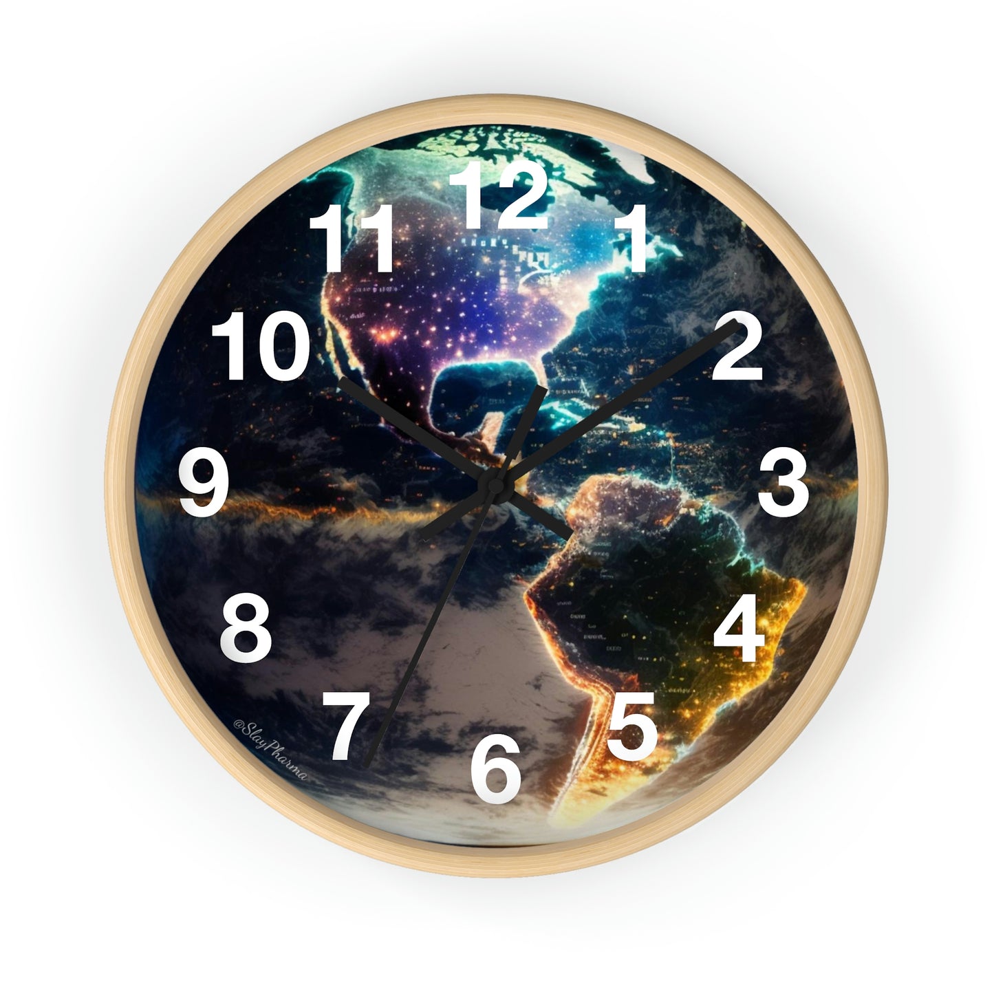 Late Night Glow Wall Clock w/ numbers