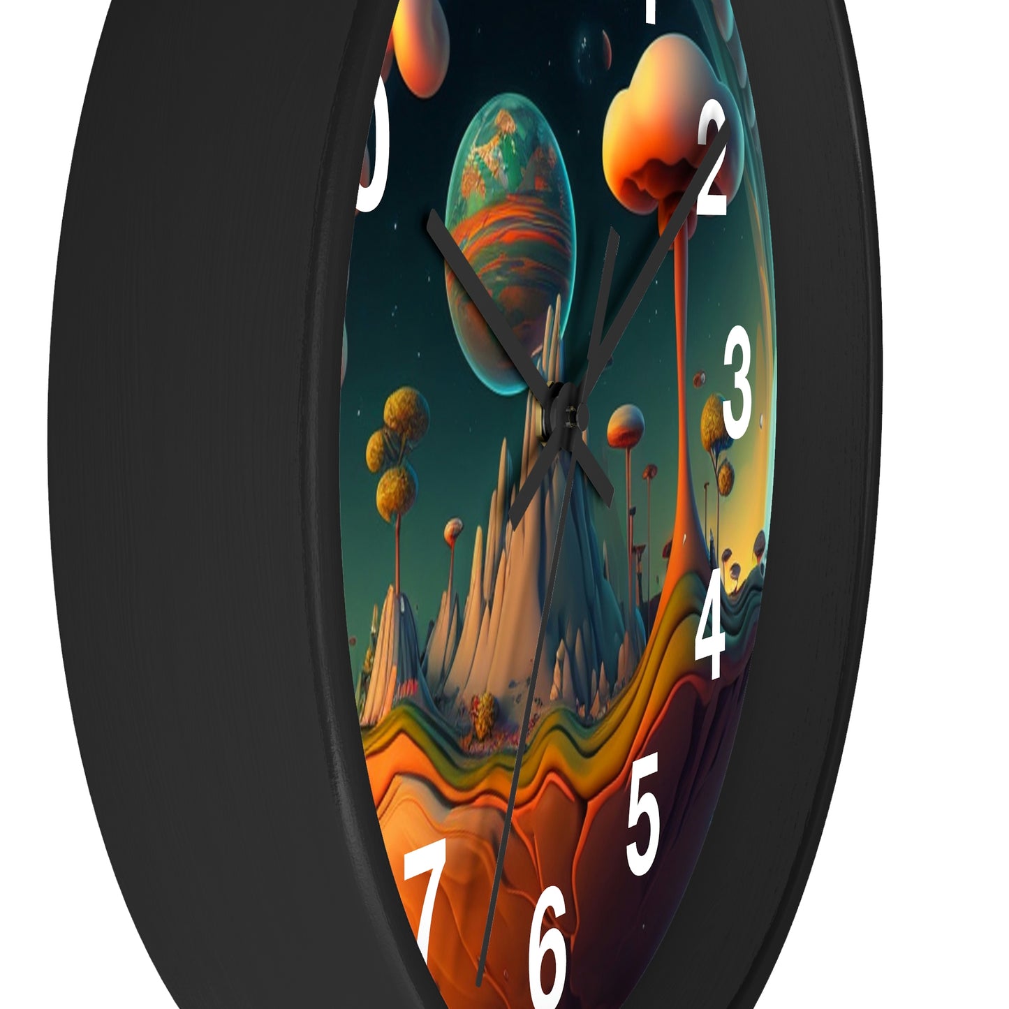 Other Worlds Wall Clock #4 w/ numbers