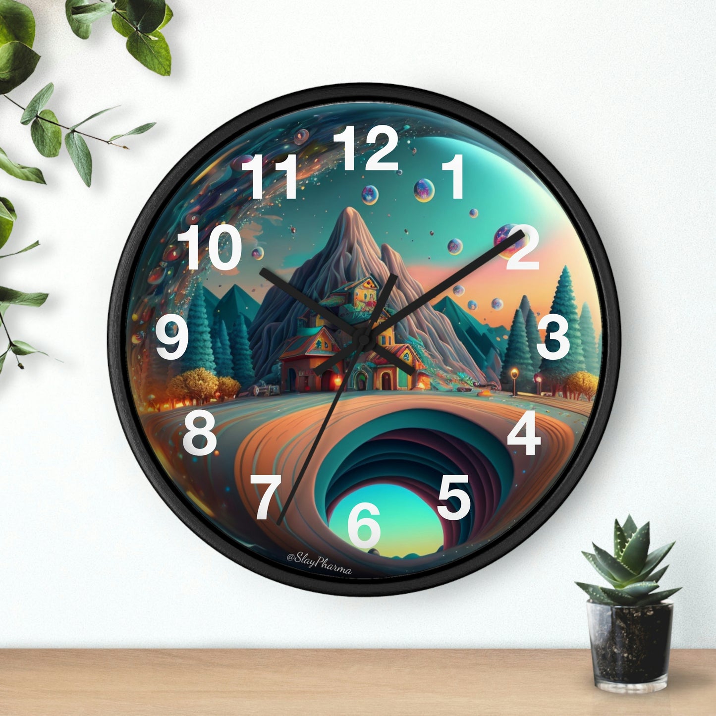 Other Worlds Wall Clock #3 w/ numbers