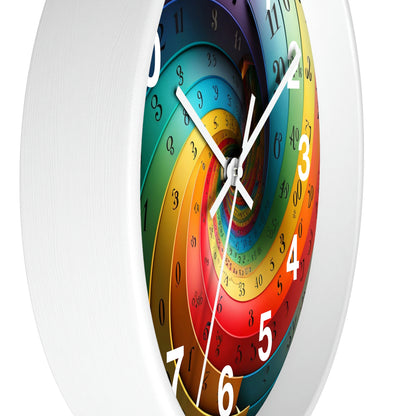 Timeless Impossible Spiral Wall Clock #1 w/ numbers