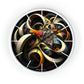 Geometric Wall Clock #6 w/ lines