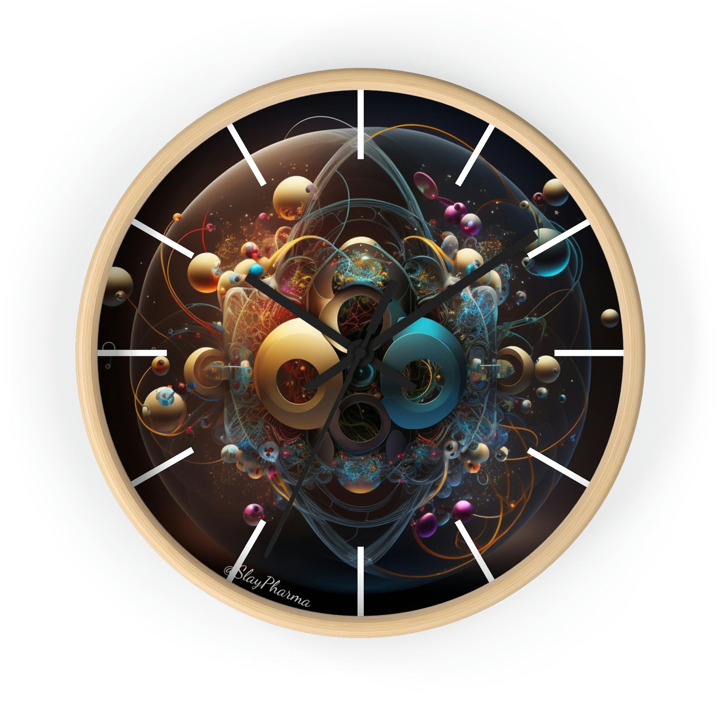 Atomic Wall Clock #4 w/ lines