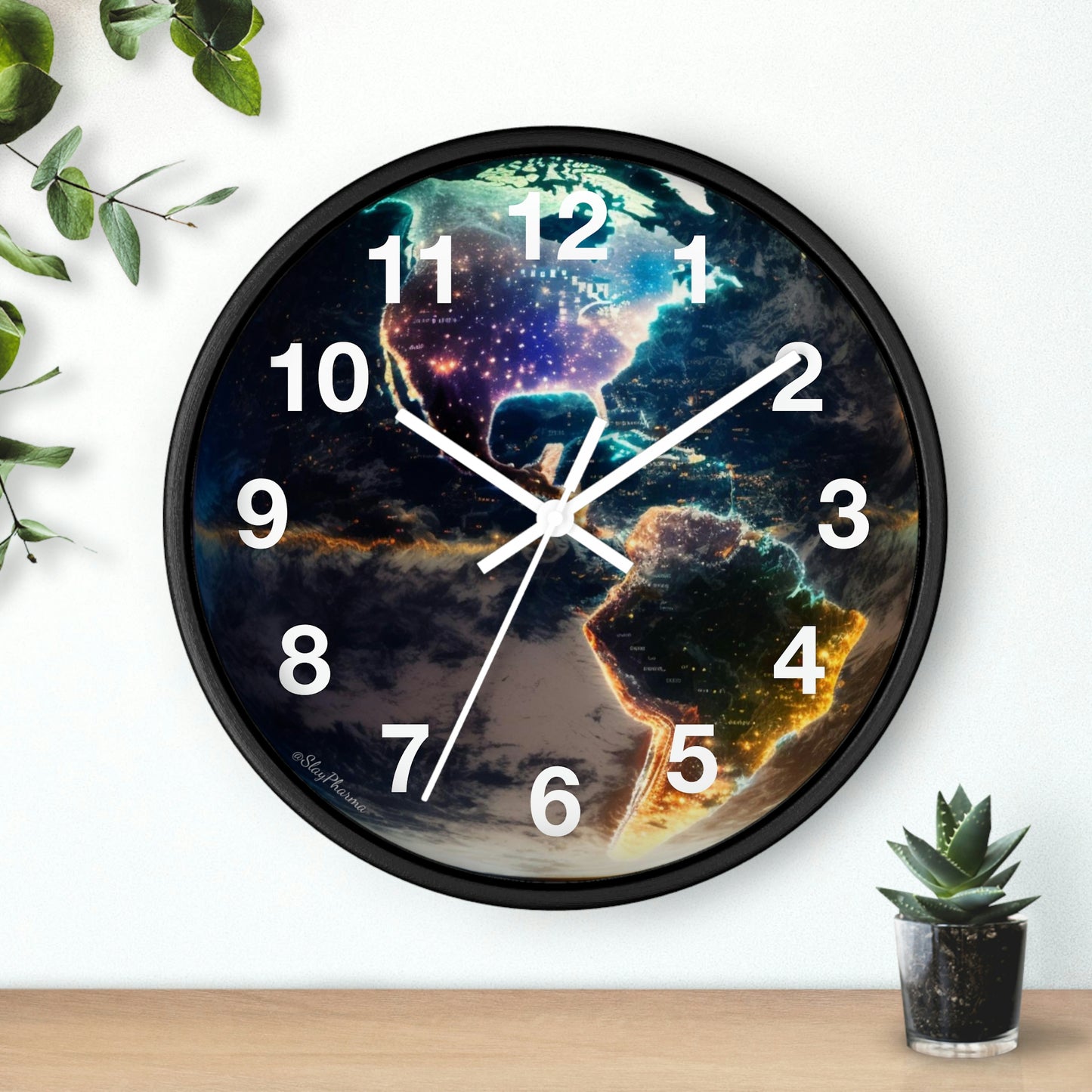 Late Night Glow Wall Clock w/ numbers