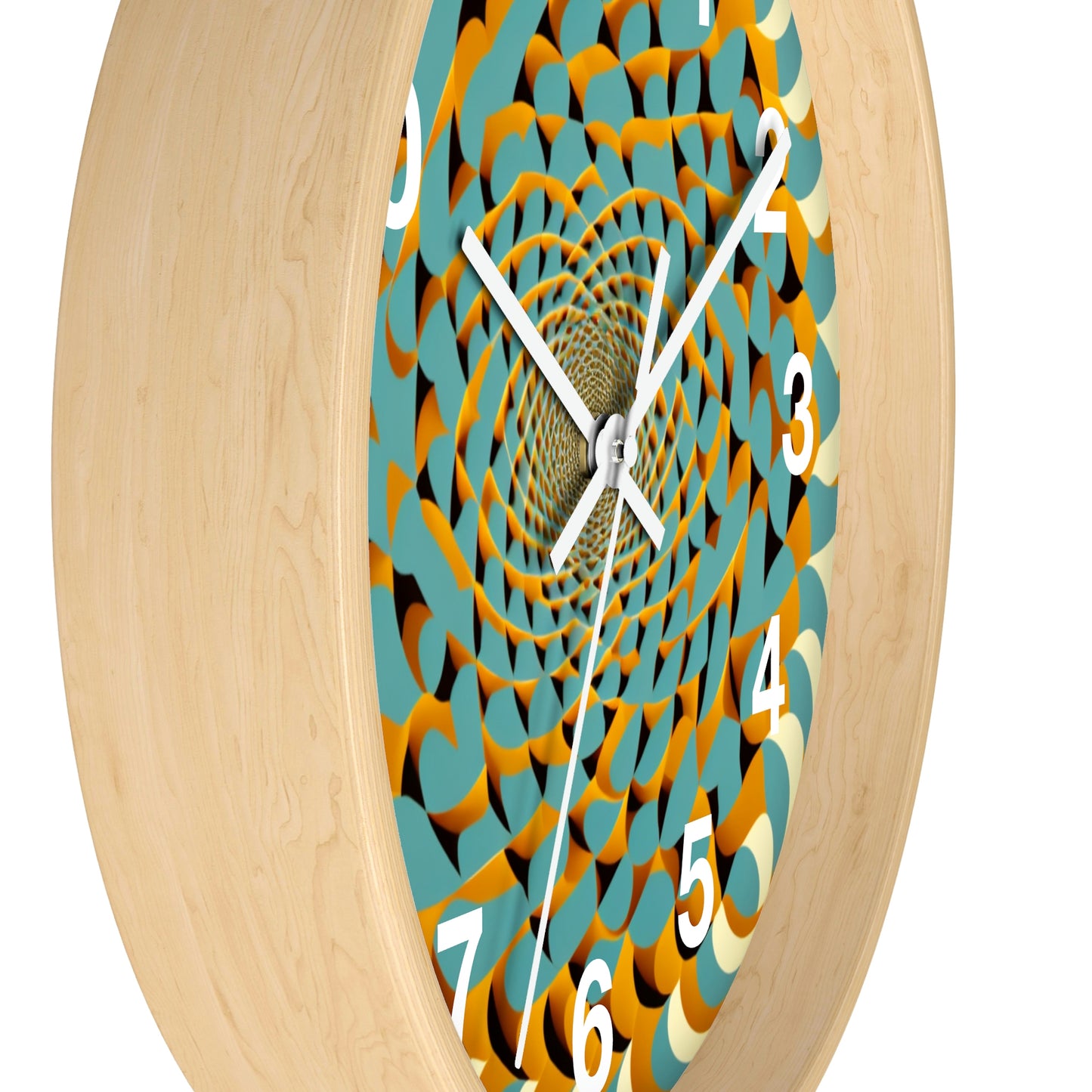 Optical Illusion Wall Clock w/ numbers