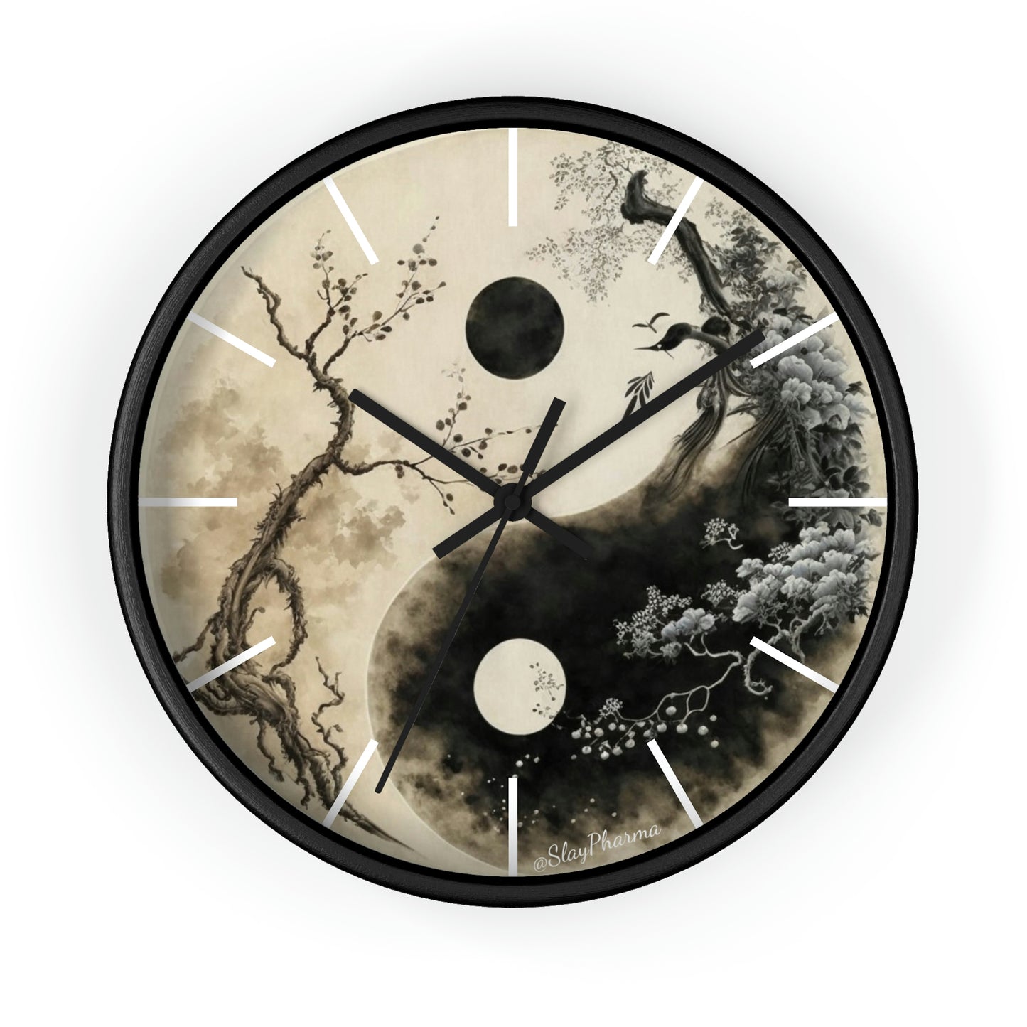 Duality Wall Clock #1 w/ lines