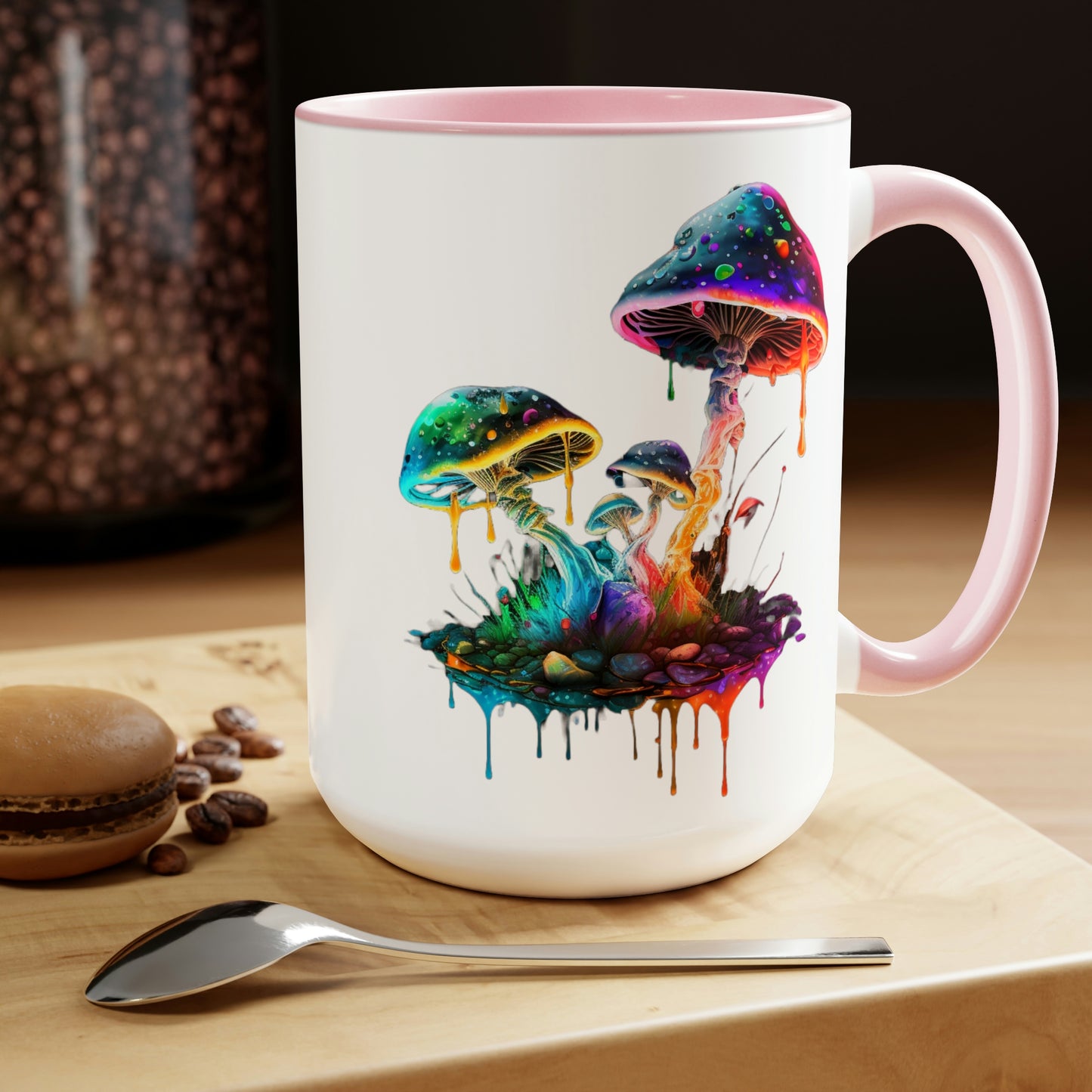 "Dripping with Potential" Mushroom Coffee Mug, 15oz