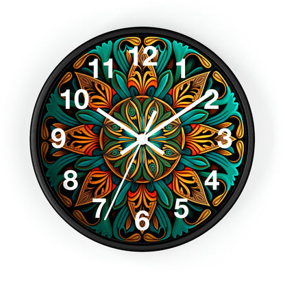 Mandala Wall Clock w/ numbers