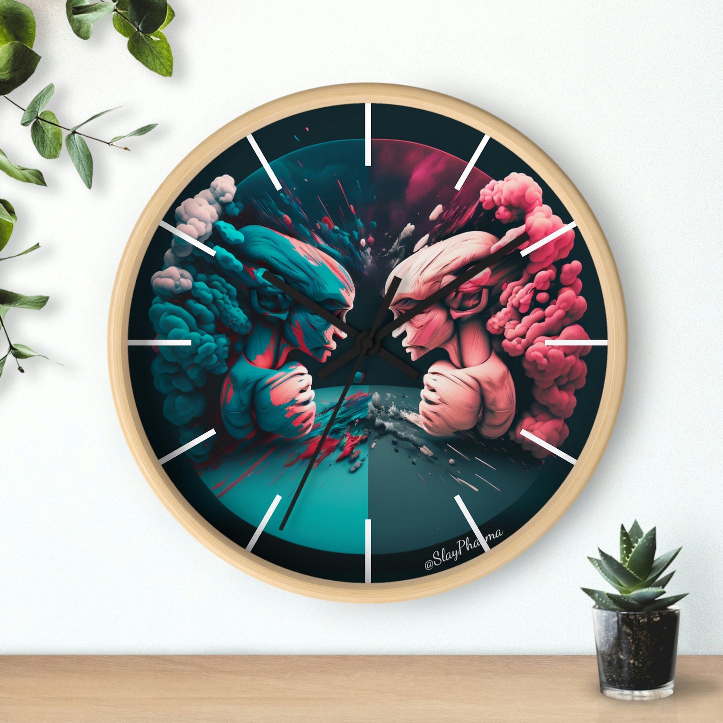 Duality Wall Clock #2 w/ lines