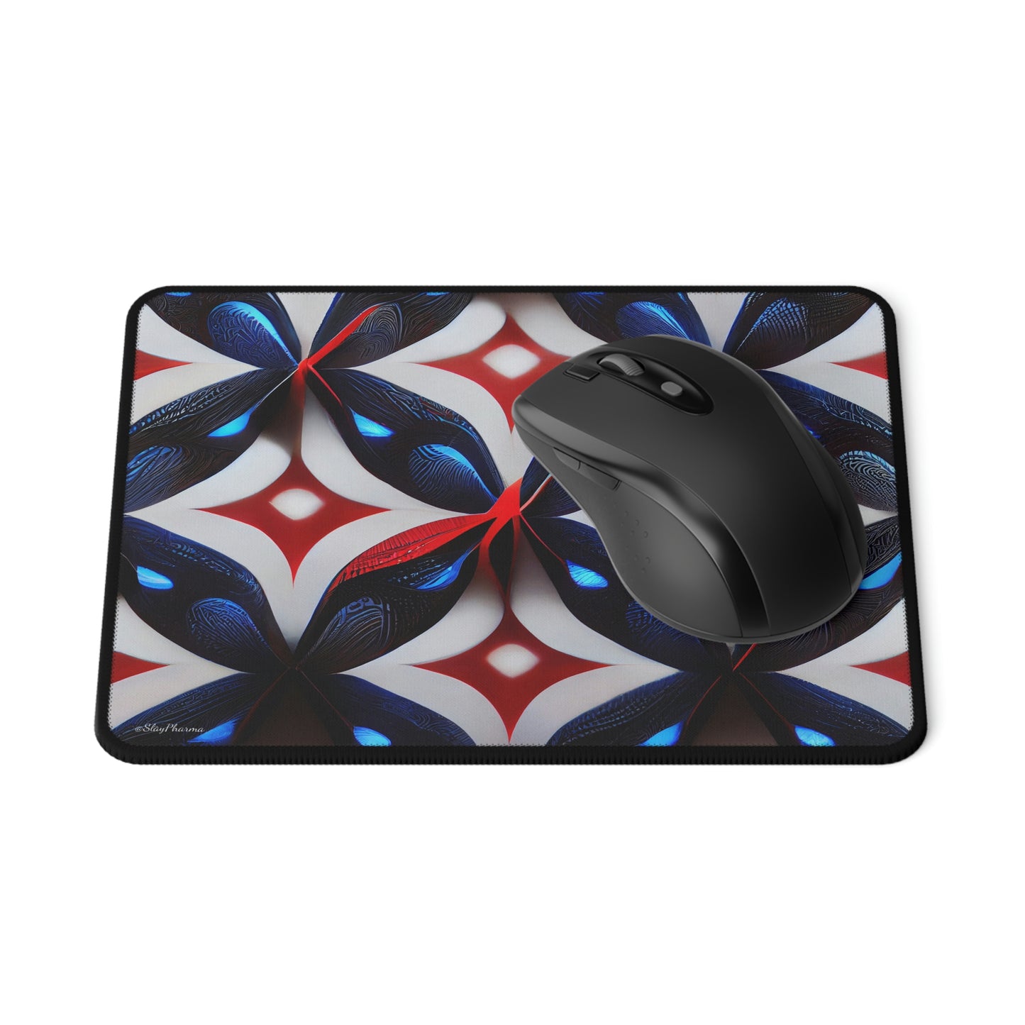 Asian American Red White & Blue Diamonds Mouse Pad