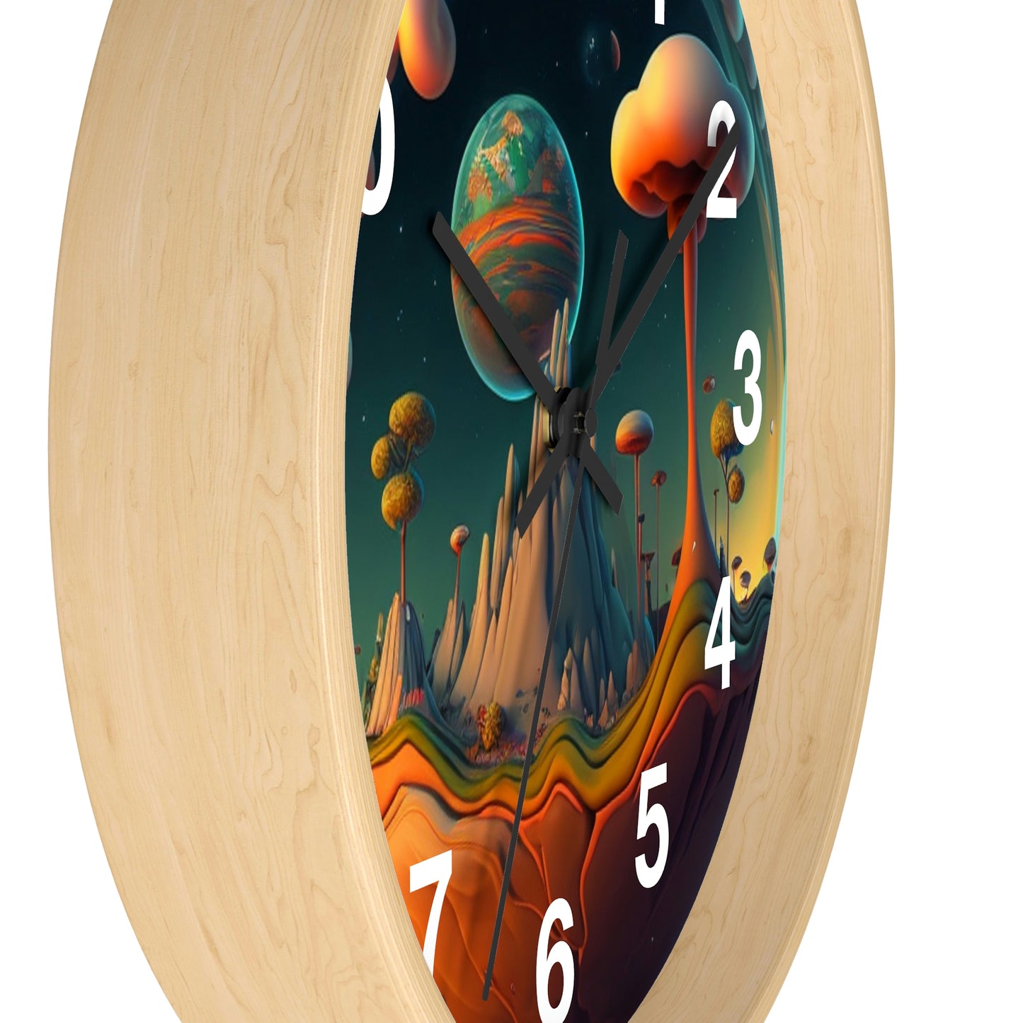 Other Worlds Wall Clock #4 w/ numbers