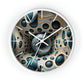 Geometric illusion Wall Clock #11 w/ lines