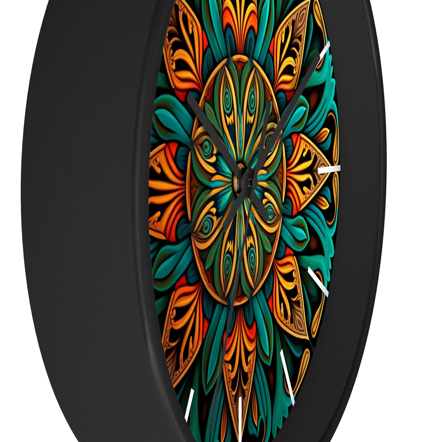 Mandala Wall Clock w/ lines