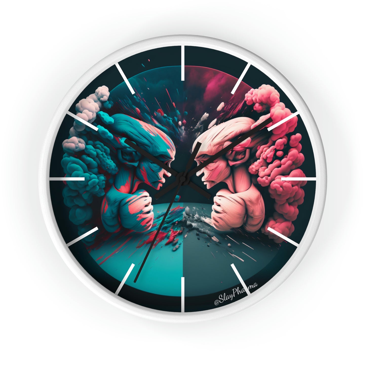 Duality Wall Clock #2 w/ lines