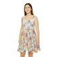 Floral Pattern Women's Skater Dress #3 v2
