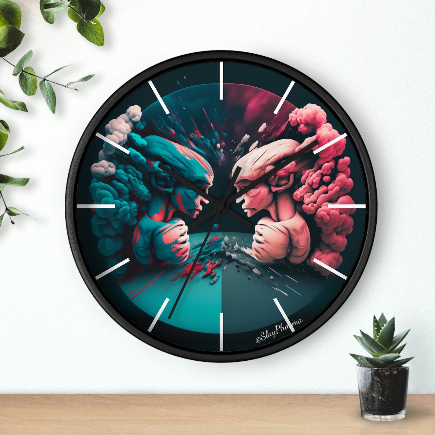 Duality Wall Clock #2 w/ lines