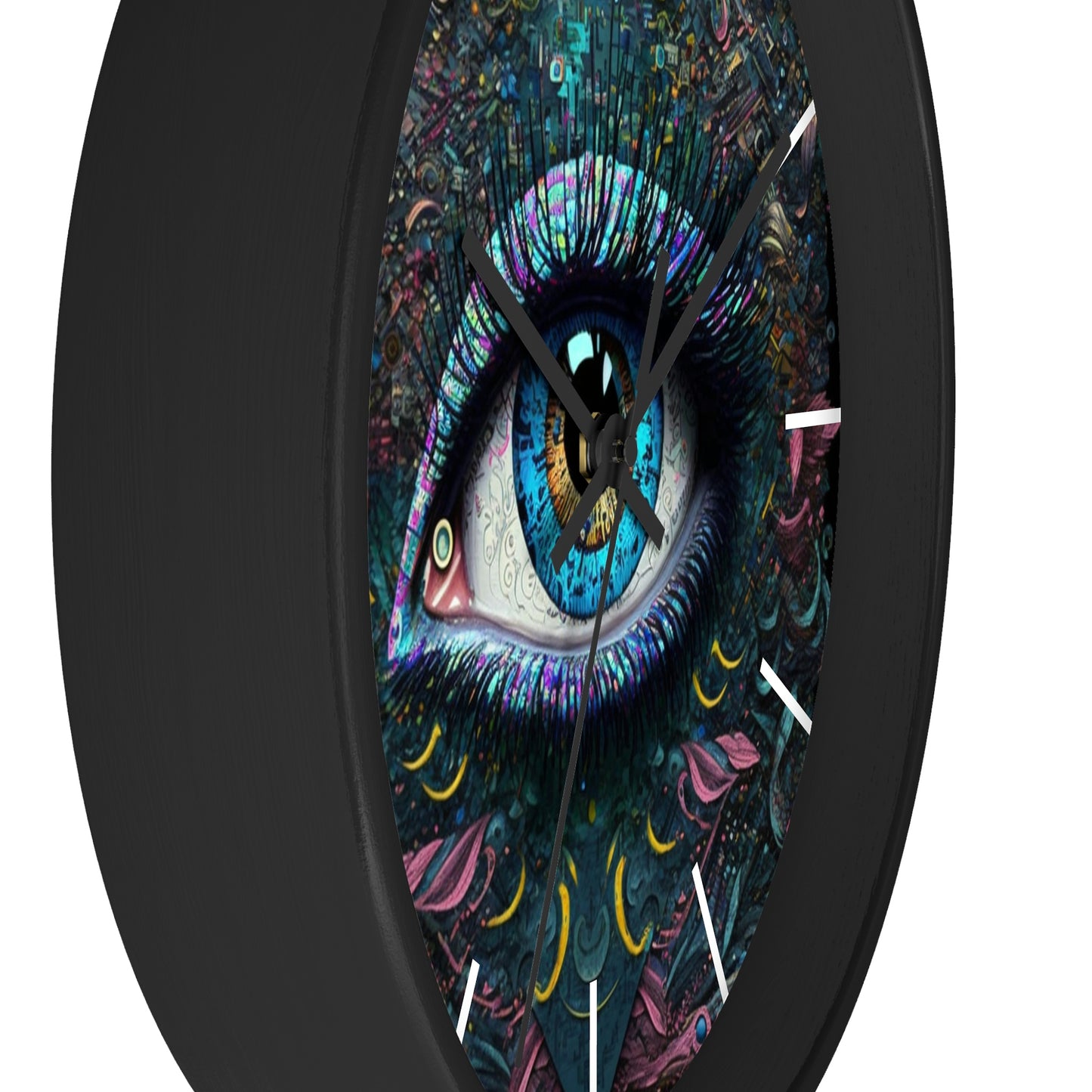 All Seeing Eye Wall Clock #1w/ lines