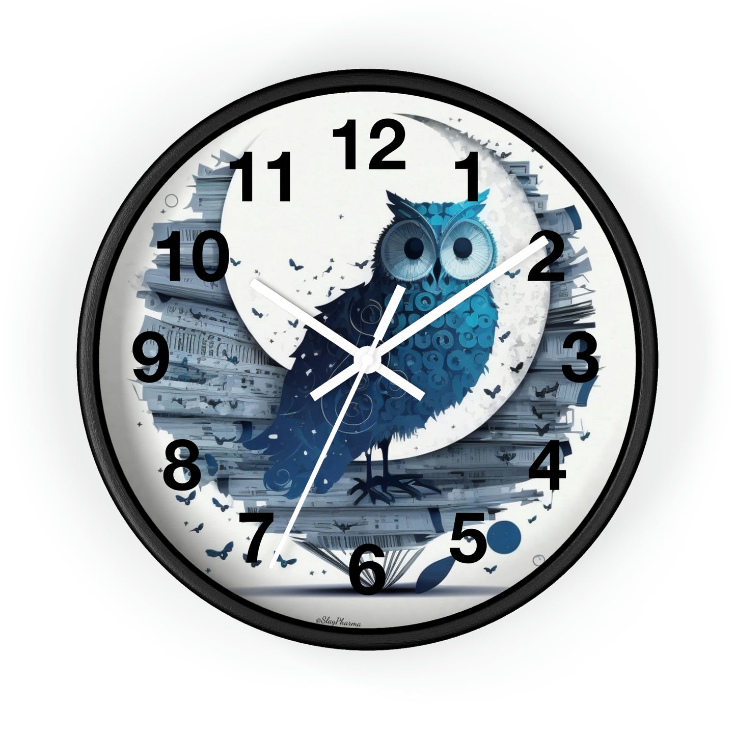 Copy of Wise Owl Wall Clock w/ numbers