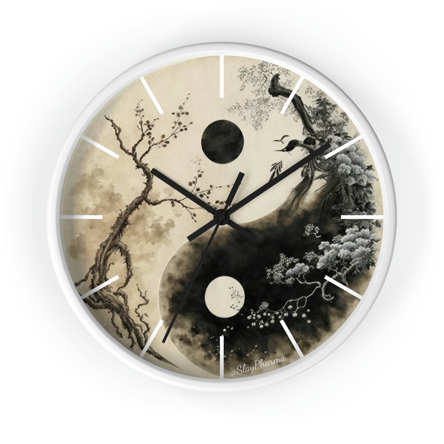 Duality Wall Clock #1 w/ lines