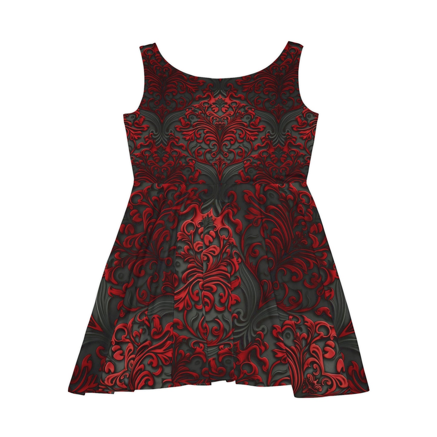 Vampire Renaissance Filigree Pattern Women's Skater Dress #