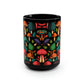 Mushroom Pattern Mug #6, 15oz