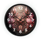 3D Flowers Wall Clock w/ numbers