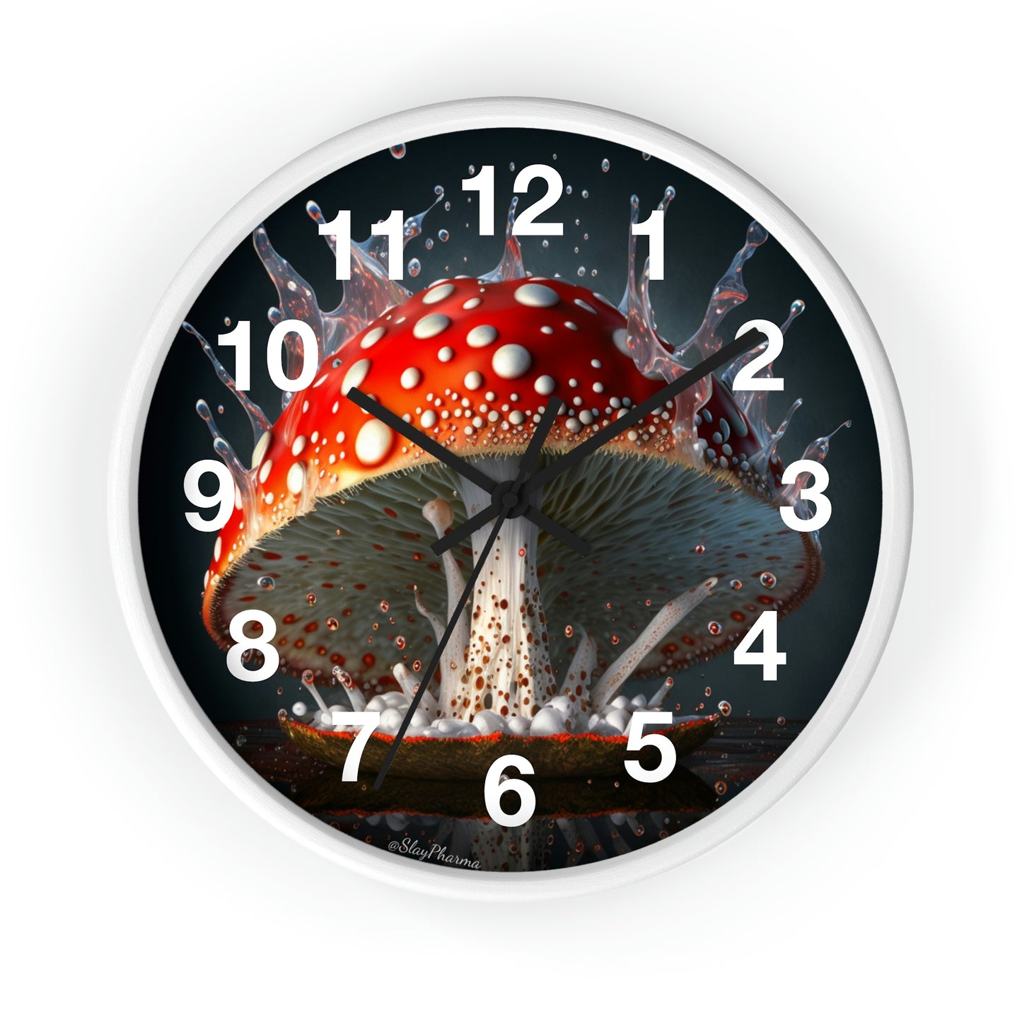 Amanita Dreams Wall Clock #3 w/ numbers